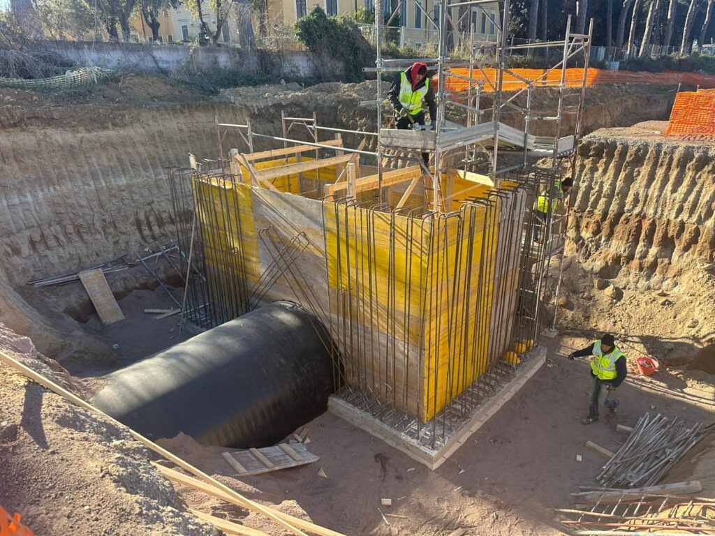 Opere in cemento armato CEAPP al Centro idrico Ottavia